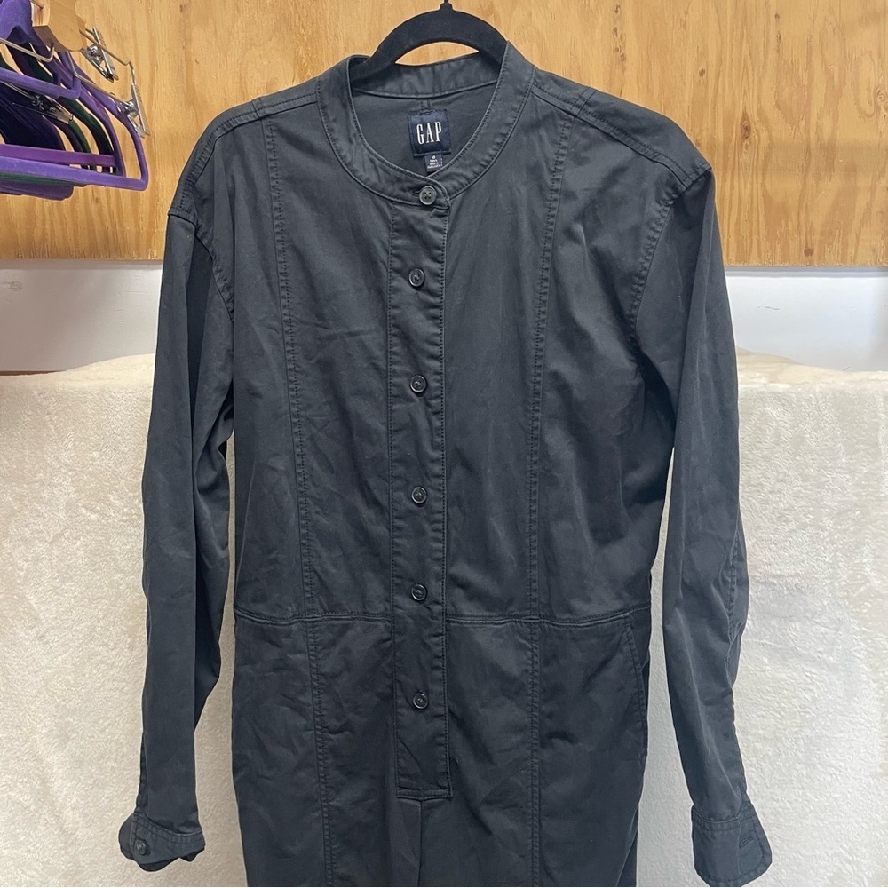 Gap women’s coveralls jumpsuit black long sleeve size 10 tall - Picture 6 of 10